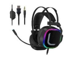 R7/FEEX RGB GAMING HEADSET, 7 COLORS 7 SOUND SYSTEM HEADPHONE / Black / Wired