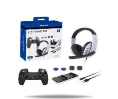 MKP-0592/Mikiman Mikiman 8 in 1 Game Kit Accessories for Playstation 5 PS5, 1 x Headset Stereo Headp HEADPHONE / Black / Wired