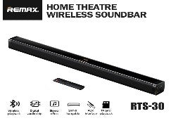 RTS-30/REMAX BLUETOOTH SPEAKER HOME THEATRE WIRELESS SOUNDBAR Speaker / Black / Bluetooth