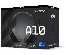 A10/ASTRO Wired Gaming Headset, Lightweight and Damage Resistant, ASTRO Audio, 3.5 mm Audio Jack, fo HEADPHONE / Black / Wired