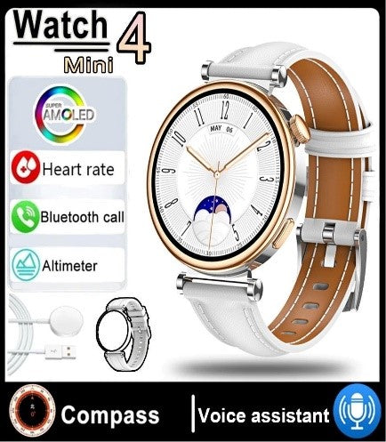 W&O Smart Watch Round Women With 3 Straps Bluetooth