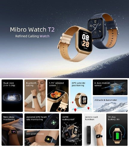 MIBRO Smart Watch 1.75 Amoled Display