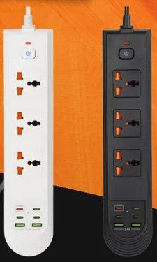 FIREPROOF Power Socket 3250 W 3 PORT 2USB 4.2A & 4 TYPE-C PD 30W 3M