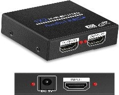 4K-1X2/GBT 4K HDMI SPLITTER 1X2 Case / Black / N/A