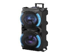 Double 8 Inch Portable Battery Powered Speaker System