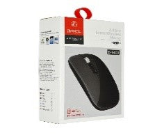 E-1400  IMICE Mouse Wireless Quiet Silent USB 1600 DPI 4 Buttons MOUSE / Black / WIRELESS