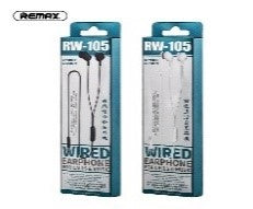 RW-105/ REMAX WIRED EARPHONE FOR CALLS & MUSIC Case / Black / N/A