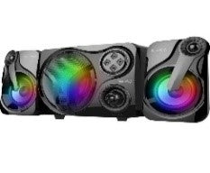 SP-60/MUSIC DJ Multimedia Speakers 2.1 3.5mm Plug RGB Backlight Gaming Speaker SB,SD,FM,KARAOKE VE B Speaker / Black / WIRELESS