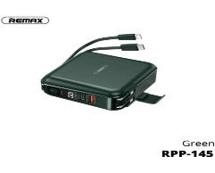 RPP-145/REMAX All-in-One Mobile Power BANK Borderless 2 Charging Head Wireless Charge Travel Charge Power Bank / Black / N/A