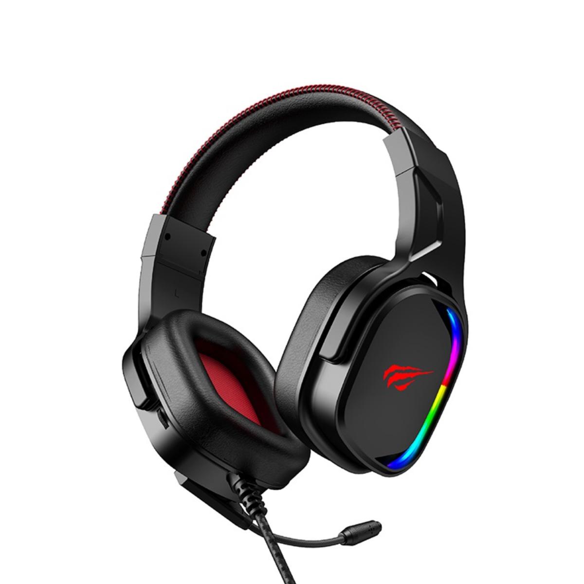 H2022U/HAVIT HAVIT GAMING HEADPHONE RGB 7.1USB, HEADPHONE / Black / Wired