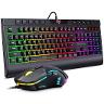 G21 CW902/ONIKUMA G21 + CW902 Gaming Keyboard and Wired Mouse Group RGB 6400 Decibel Autistic Featur Keyboard / Black / Wired