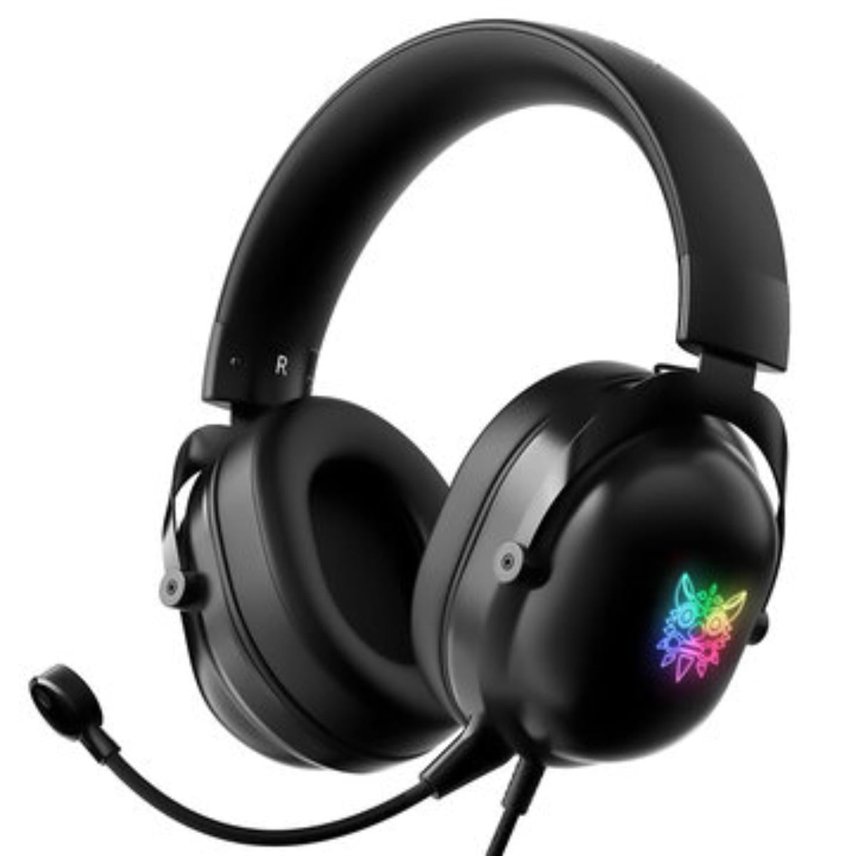 X11/ONIKUMA Gaming Headphones 50 m M Stereo Drivers Reduce Noise Illuminated Adjustable Headband Wir HEADPHONE / Black / Wired