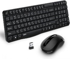 X1800S/Rapoo X1800S Wireless Keyboard & Mouse Combo Optical 2.4G | Color: Black | Type Of Accessorie Keyboard / Black / WIRELESS