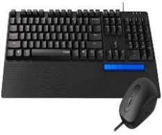 NX2000/Rapoo NX2000 Wired USB Mouse and keyboard | Color: Black | Type Of Accessories: MOUSE & KEYBO Keyboard / Black / Wired