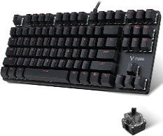 V500/Mechanical Gaming Keyboard, RAPOO V500 Alloy Wired Keyboard with Black Switches for Game Player Keyboard / Black / Wired