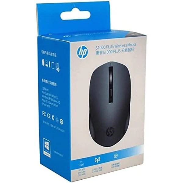 HP Plus Silent USB Wireless Computer Mute Mouse 1600DPI USB