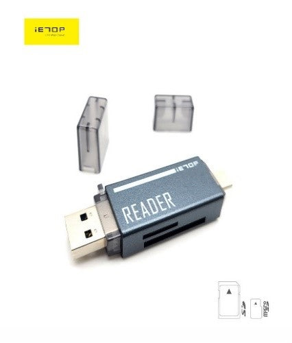 IETOP TYPE-A/C USB3.1 SD/TF Card Reader Support, 1TB