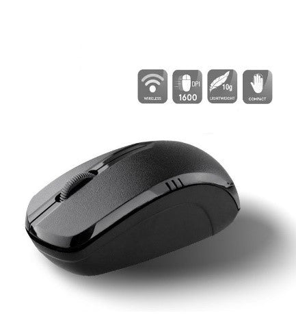 JITE Wireless Mouse with 3 Buttons Adjustable, Black