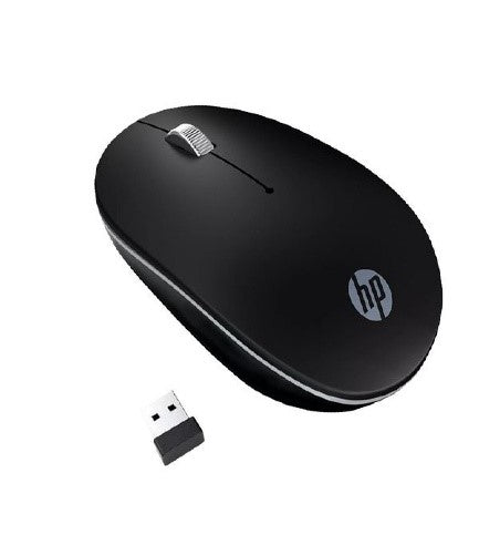 HP Wireless Mute Mouse, Silent Optical, Black