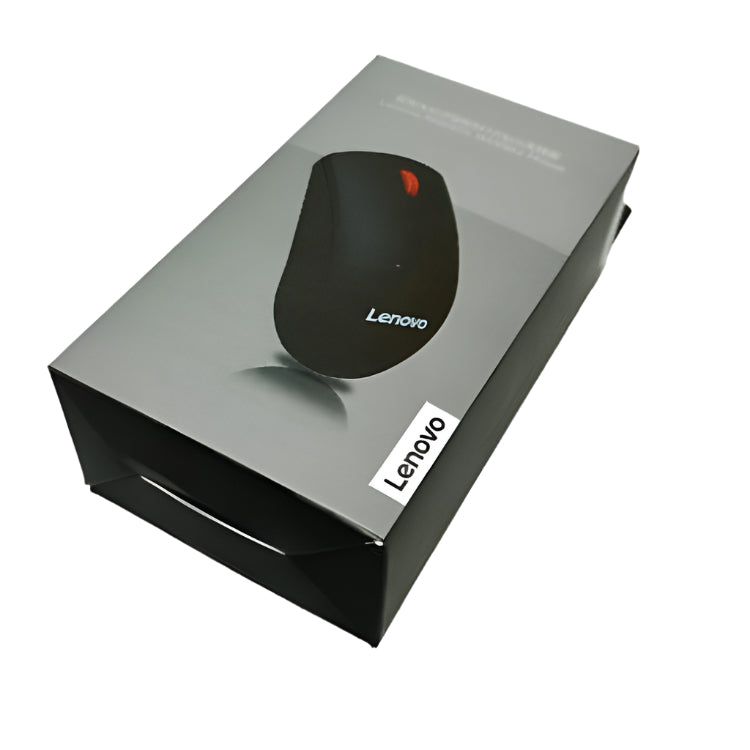 Lenovo Wireless Optical Mouse, 1000DPI Red Rubber Roller, Black Lenovo Wireless Optical Mouse, 1000DPI Red Rubber Roller, Black