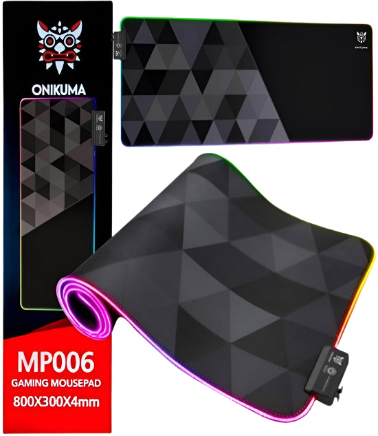 Onikuma RGB Gaming Mouse pad, 800x300x4Mm Onikuma RGB Gaming Mouse pad, 800x300x4Mm