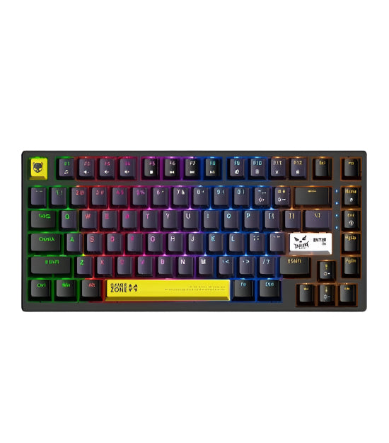 Onikuma USB Wired Mechanical Keyboard, RGB Backlit Matte Key Caps, For PC & Laptop, Black Onikuma USB Wired Mechanical Keyboard, RGB Backlit Matte Key Caps, For PC & Laptop, Black