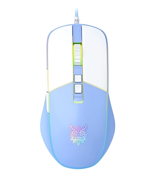 Onikuma Gaming Mouse Optical Sensor 7200 DPI, Braided Cable, RGB Lighting, Blue Onikuma Gaming Mouse Optical Sensor 7200 DPI, Braided Cable, RGB Lighting, Blue