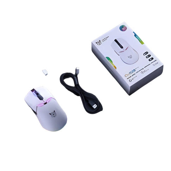 Onikuma Wireless Gaming Mouse Three Mode, Bluetooth & Wired, Black / White Onikuma Wireless Gaming Mouse Three Mode, Bluetooth & Wired, Black / White