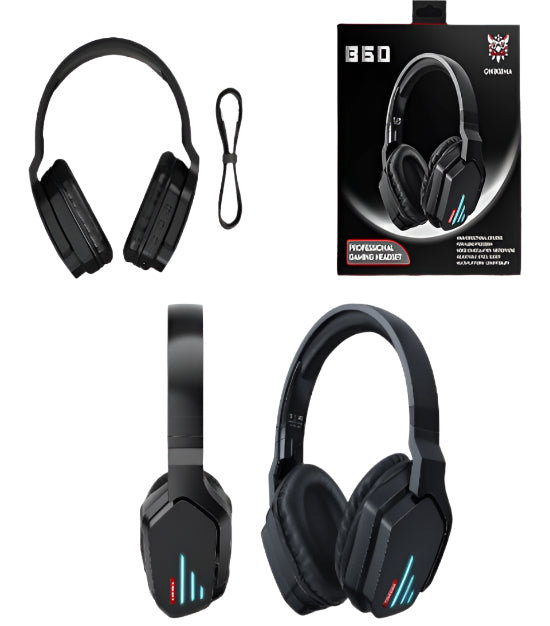 ONIKUMA Wireless Gaming Headset Dual Mode, Black