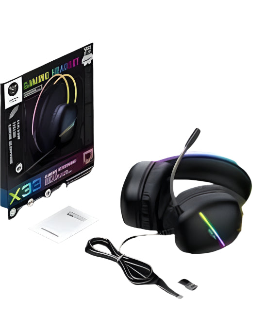 ONIKUMA Wired Gaming Headset with Mic, Noise Cancelling, PC & Laptop, Black