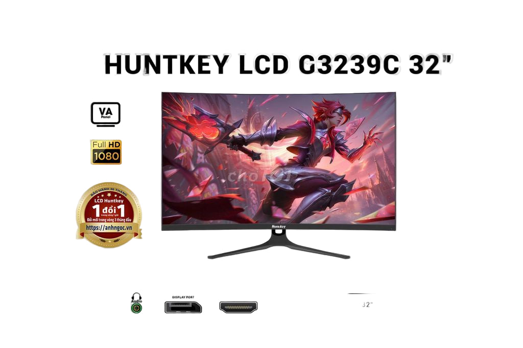 Huntkey Gaming Monitor 31.5Inch, 1920*1080, 2HDMI & DP & Audio out Huntkey Gaming Monitor 31.5Inch, 1920*1080, 2HDMI & DP & Audio out