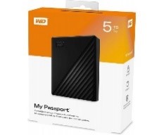 WDBPKJ0050BBK/WD 5TB My Passport Portable External Hard Drive,Automatic backup easy to use Password Harddisk / Black / N/A