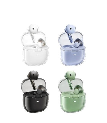 W18/REMAX CozyBuds Double ENC Intelligent Call Noise Reduction Wireless Earphone Transparent Shell W