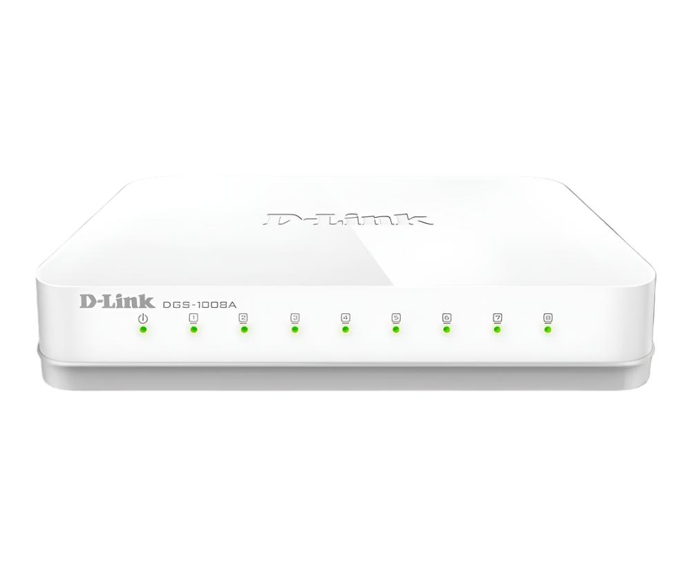 DGS-1008A/B/D-LINK SWITCH 8PORT 10/100/1000 Gigabit 8 / 10/100/1000