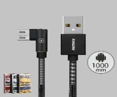 Remax Ranger Series 90 Degree Fast Charging Micro Usb Cable