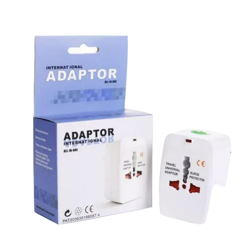 ALL-001/GBT All in One Universal Power Adapter, Universal Worldwide International Travel Adapter Adapter / Black