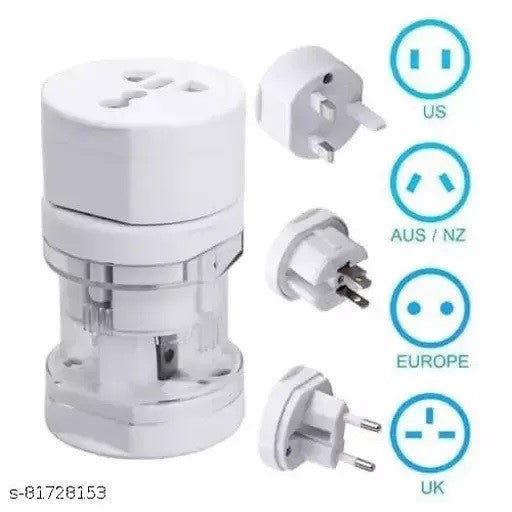 ALL-002/GBT International Adaptor All In 1 EU + AU + UK + US Plug Travel Universal Adapter Adapter / Black