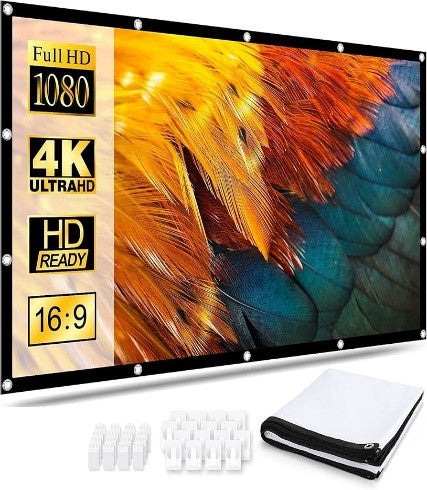 Smart Projection Screen 100 inch, 16:9 Thicken Portable Non, Crease Foldable Smart Projection Screen 100 inch, 16:9 Thicken Portable Non, Crease Foldable