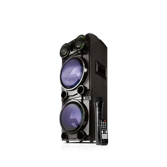 KLS-670/KLIP XTREME Loudspeaker system Bluetooth compatible, 1200 WATT,two 8-inch subwoofers and two Speaker / Black / Bluetooth