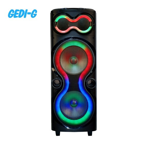 GD-2013/GEDI-G Double 12 inches High-pitched Speaker, Bass Speaker Double 12 inches, High-pitched Speaker / Black / WIRELESS