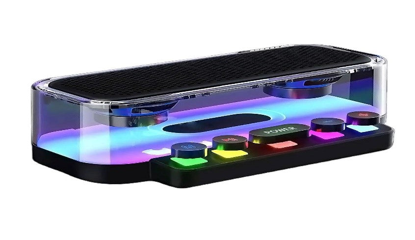 Z6/GBT Double Speaker RGB Stereo Sound Bass Subwoofer Colorful Lights Computer Gaming Portable