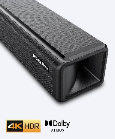 ZEB3850/ZEBRONICS DOLBY ATMOS soundbar with 170W RMS output, 4K HDR- dual HDMI in ports, HDMI  BT/ U