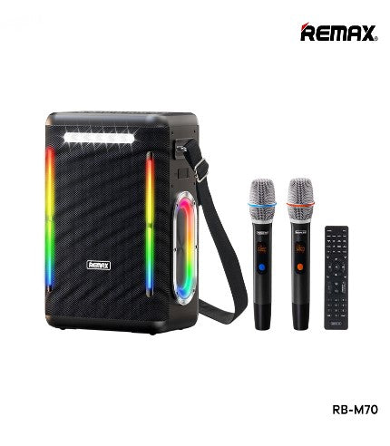 RB-M70/REMAX Shooyuen Series Portable Wireless Speaker with Lights 3 USB ports, TF card,2AUX ports,