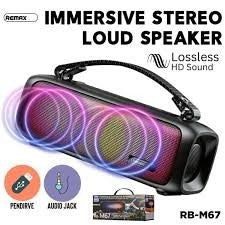 RB-M67/REMAX Wireless 3D Speaker Bluetooth Bass Charge Mini Plus Portable Mini Cyberpunk Transparent