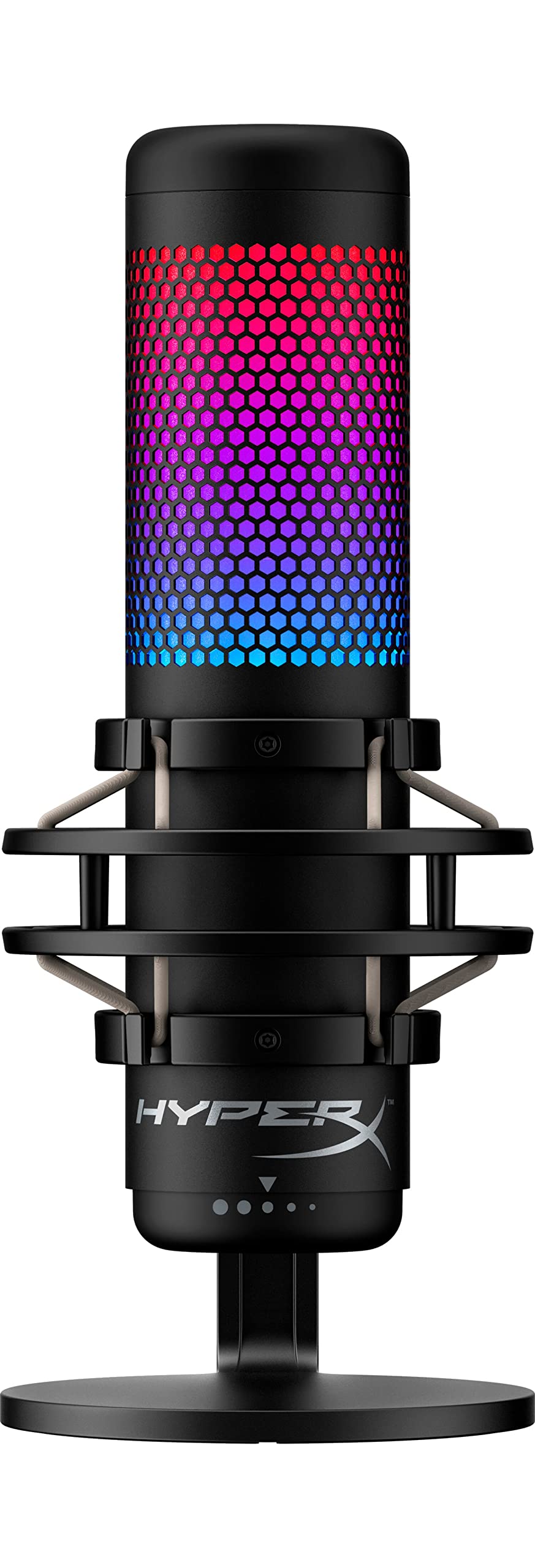 4P5P7AA / HYPERX QuadCast S – RGB USB Condenser Microphone for PC, PS4, PS5 and Mac