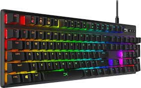 4P4F6AA / HYPERX Gaming Keyboard Alloy Origins Mechanical Red Switch RGB LED Backlit ,PC ,PS4,PS5,XB Keyboard / Black / Wired