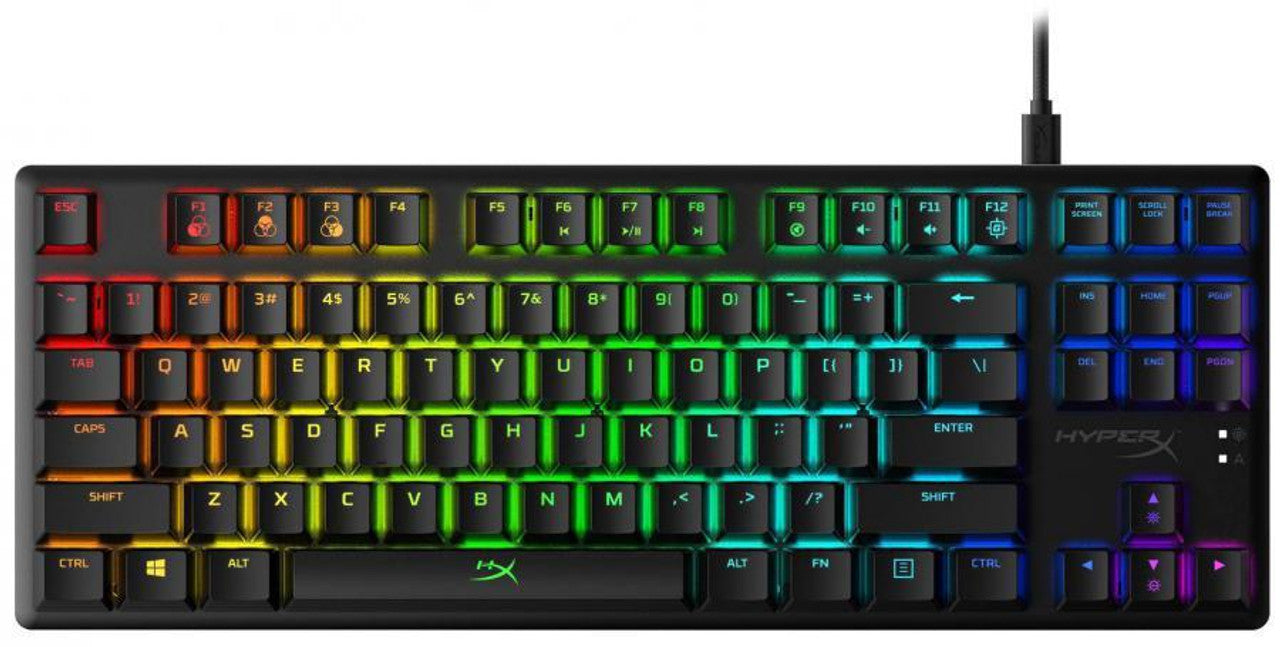 4P5P3AA / HYPERX Alloy Origins Core Tenkeyless Linear Red Switch RGB LED Backlit Mechanical Keyboard Keyboard / Black / Wired