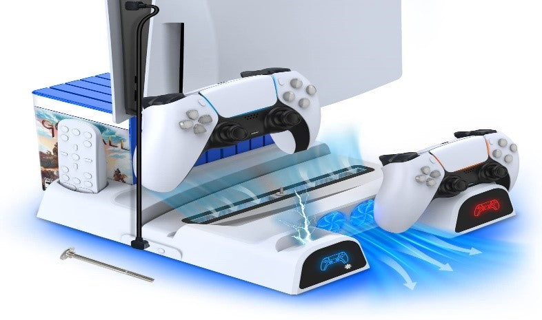 Kingtop Accessories Cooling Stand With Led Lighting Fans And Dual Controller