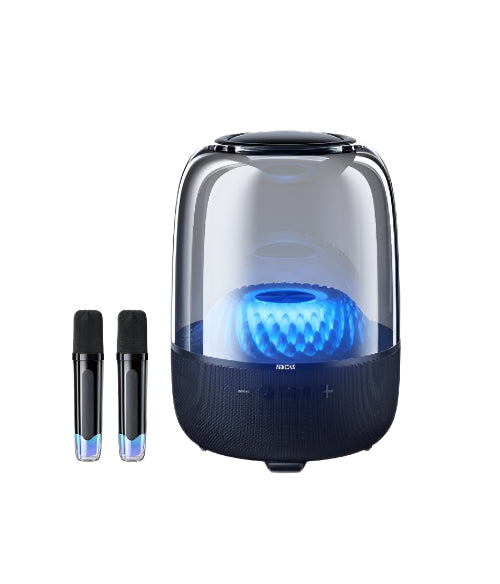 WEKOME Beluga Spiritful Island Desktop Bluetooth Speaker with Dual Microphones, 360-Degree Surro