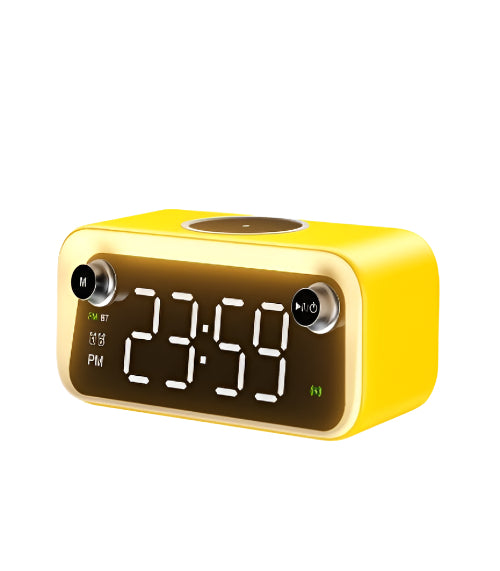 WEKOME Beluga D6 Multi-function Wireless Speaker 15W-Wireless Charging-Radio-Ambient Night Light